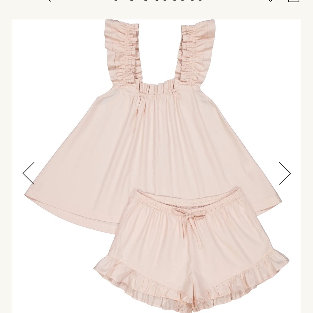 Piyama Nicolette Sleep Set - Cotton - Nude Blush - size L
